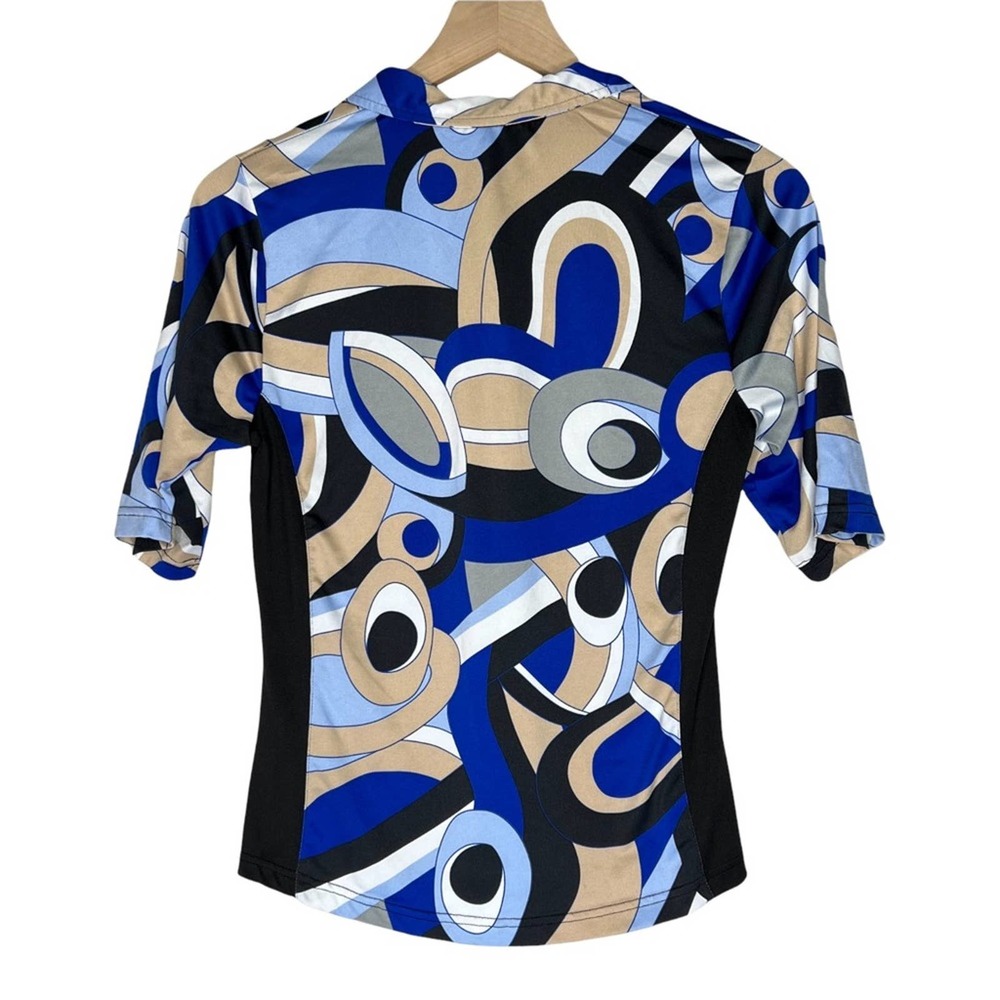 Birdy & Grace Geometric Zipper Top Blouse size Small - Picture 2 of 3